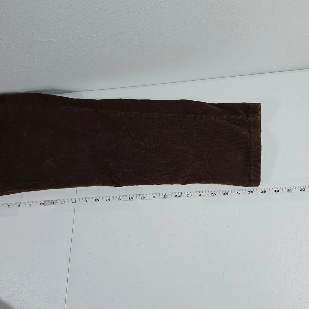 Levis 505 Regular Fit Corduroy Pants Mens 36x29 Brown Straight Leg Stretch 14004